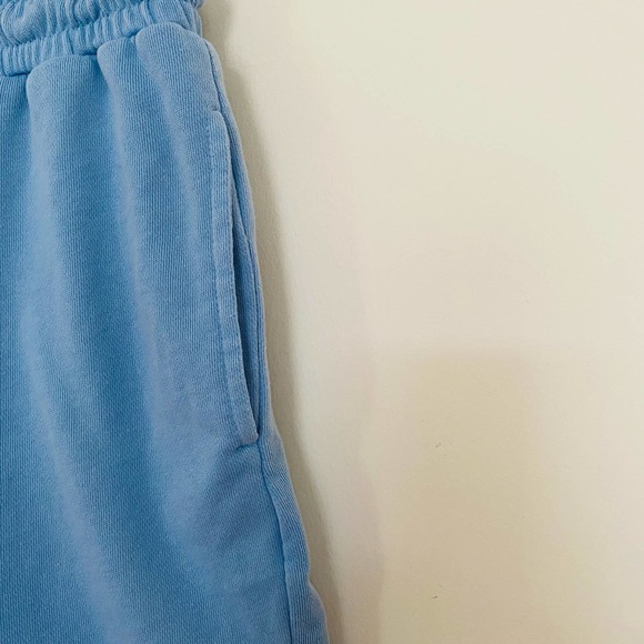 Cotton On Womens Baby Blue High Waist Comfy Elastic Summer Sweat Shorts - Picture 3 of 8